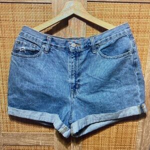Classic High-Rise Blue Denim Women’s Shorts